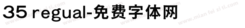 35 regual字体转换